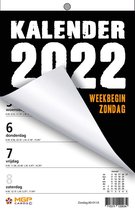 MGPcards - Weekblok (met boorgat) 2022 - Week begint op Zondag