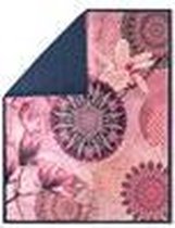 Luxe Fleece Plaid - Deken - 130x160cm - 100% Polyvelvet - Multicolor Roze