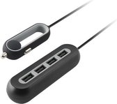 Auto oplader KSIX 4 USB 9.6A Zwart