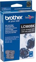 Originele inkt cartridge Brother LC980BK Zwart