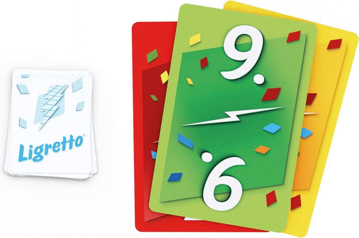 999 Games - Ligretto: Blauw - Kaartspel - Iedereen speelt tegelijkertijd - Familiespel - Gezelschapsspel - Actiespel - Klein cadeautje — afbeelding 4