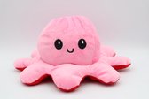 Octopus Mood Knuffel – Omkeerbaar – TikTok Hype 2021 – Verschillende Kleuren – Blij en Boos - Rood Roze