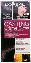 Haarkleur Zonder Ammoniak Casting Creme Gloss L'Oreal Make Up Ebbenhout zwart