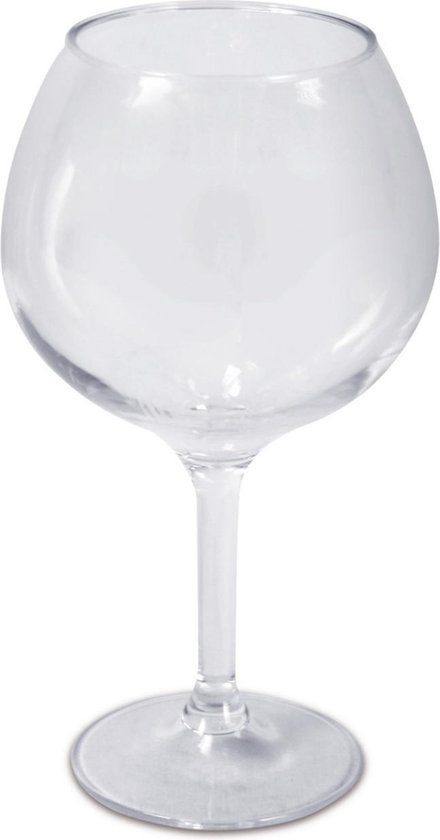 Verres ballon à Vin rouge/ gin tonic transparent 650 ml de plastique  incassable 