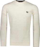 Fred Perry Trui Wit  - Maat XL - Heren - Herfst/Winter Collectie - Wol;Katoen
