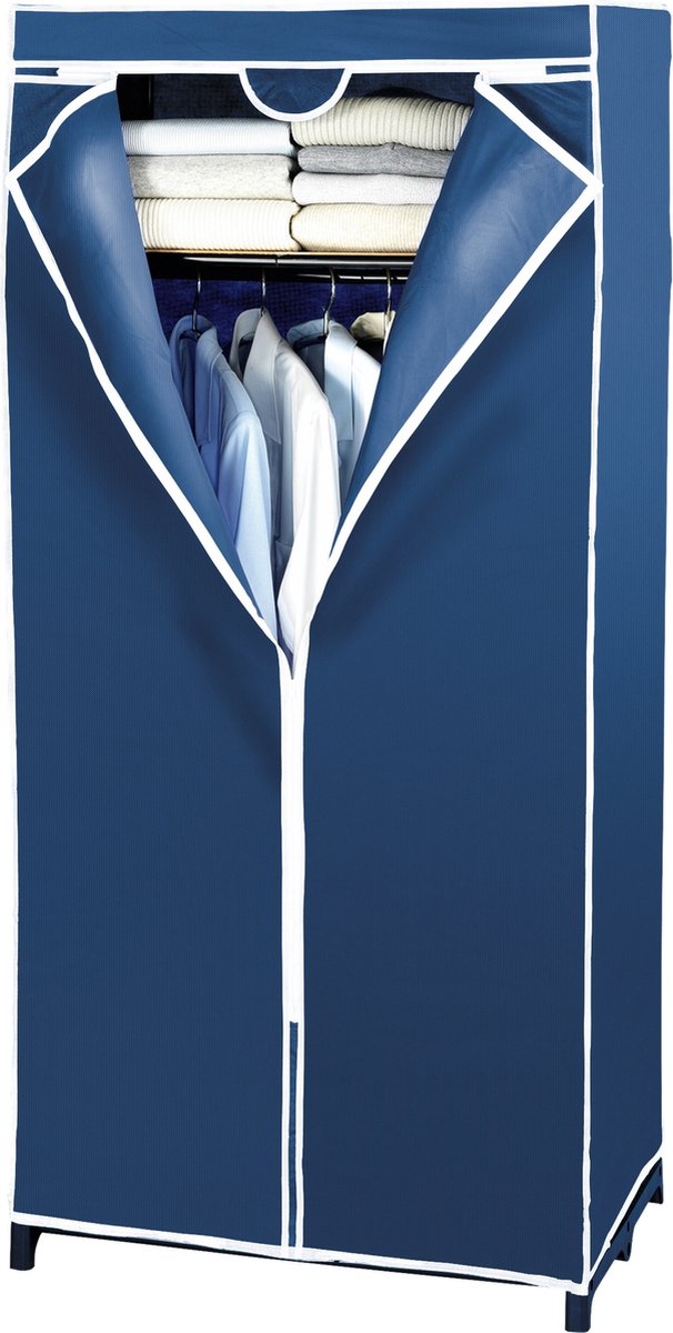 Wenko Garderobekast 75 X 160 Cm Polypropyleen Marineblauw