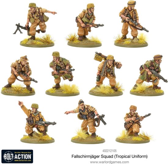 Thumbnail van een extra afbeelding van het spel Fallschirmjager squad (tropical Uniform)
