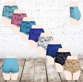 Fine Woman katoenen hoge taille dames slips 10-pak -Fine Woman-XXL-Slips