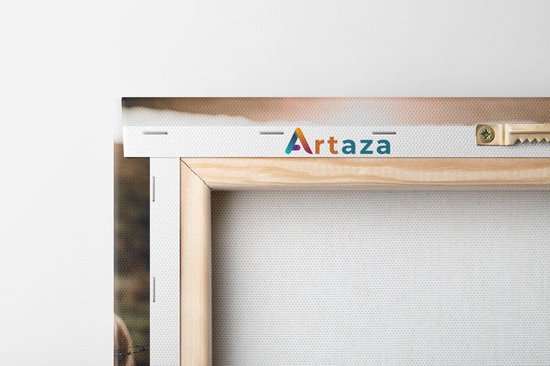 Artaza - Peinture sur toile - Scottish Highlander Cow In The Sun - 120 x 80 - Groot - Photo sur toile - Impression sur toile