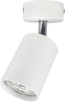 Moderne plafond spot enkel | opbouw | wit | GU10 fitting