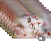 Set de table - Papillon - Fleurs - Animaux - 45x30 cm - 6 pièces