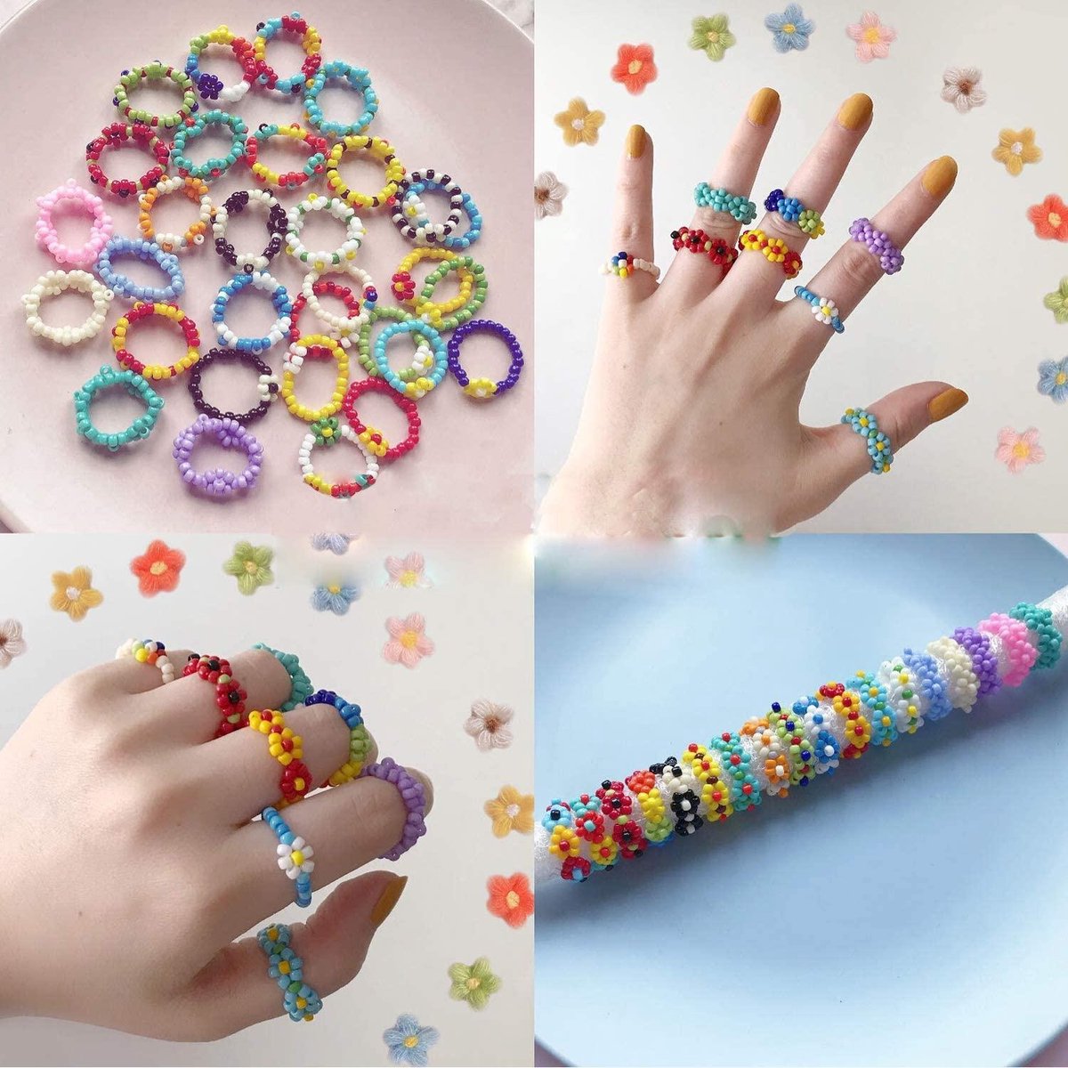 Behave 10000 Glaskralen Navulset - DIY Sieraden maken - Kralen Set - Rocailles - Bedels - 2 Draden - 20 Kleuren - 3mm — afbeelding 6