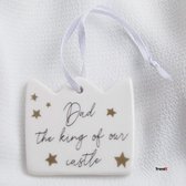 Dad The King of our Castle - Cadeaulabel