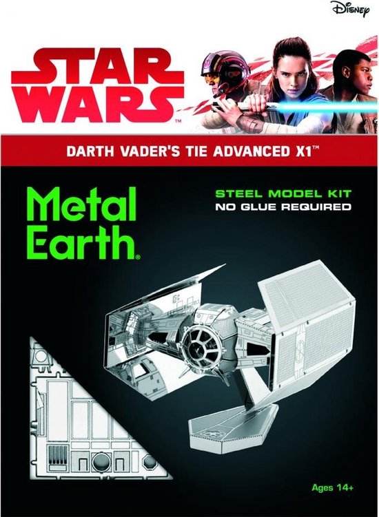 Afbeelding van het spel Metal Earth Star Wars Darth Vader's Tie Fighter - 3D puzzel