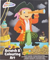 Kras-Kleurboek "Piraat" 12 kleurplaten