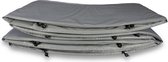 EXIT Beschermrand InTerra Groundlevel Trampoline 244 x 427 cm - Grijs