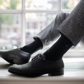 SevenSocks Premium sokken heren 43-46 Business | 7 paar comfortabele wollen hoge herensokken maat 43-46 donkerblauw, zwart en donkergrijs