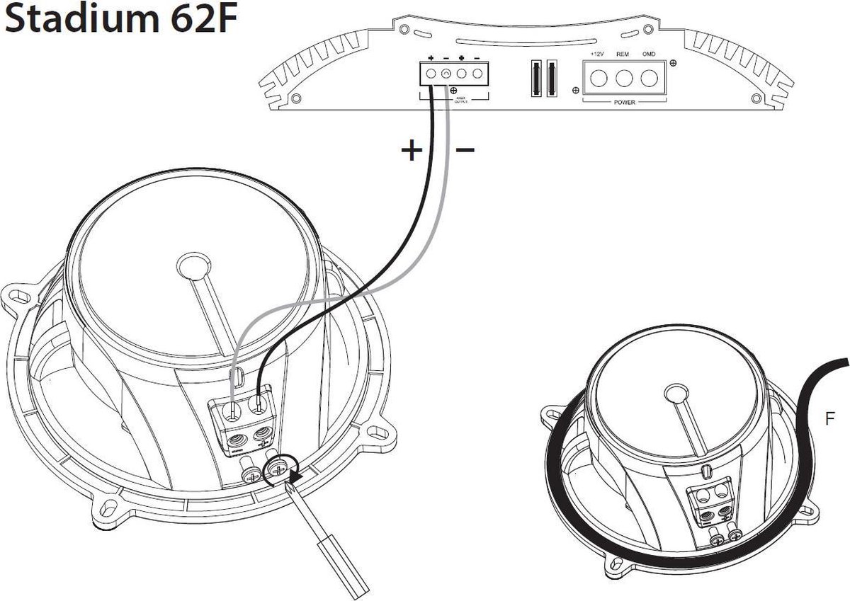 JBL Stadium 62F - 16.5cm (6,5'') 2-weg coaxiale auto speakers 255W - Zwart – foto 5