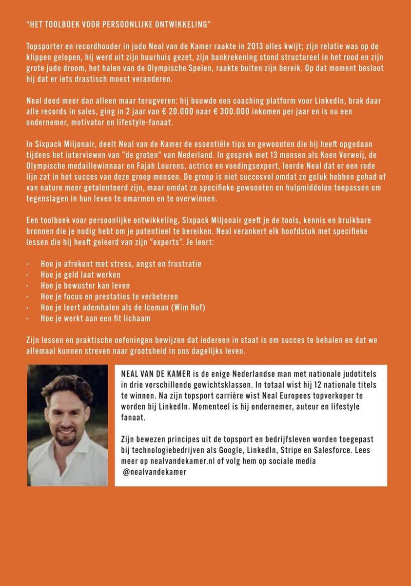 Sixpack Miljonair - back cover