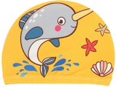Badmuts kind - douchemuts - kinderen - zwemmen - kind - meisje - jongen - dolfijn geel