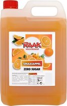 Raak Zero Sinaasappel Siroop - 5 liter