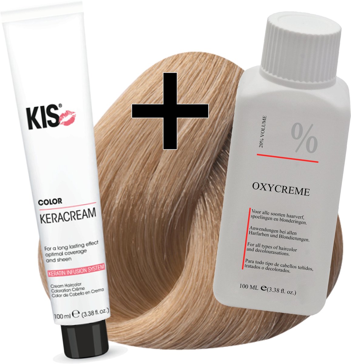 KIS haarverfset - 9N Zeer lichtblond - haarverf & waterstofperoxide
