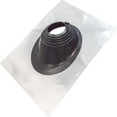 Dakplaat aluminium 0-45° ø 80-200mm met EPDM mof tot 135° zwart