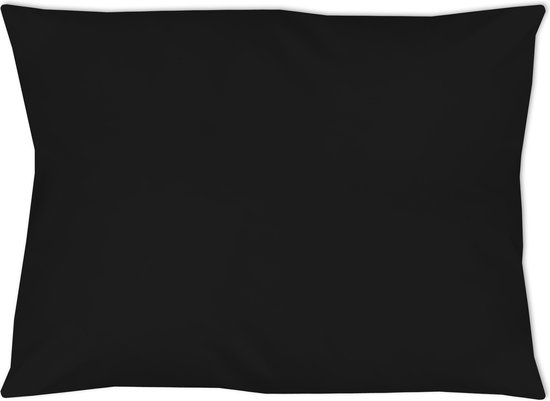 Kussenhoesje zwart, 50 x 60 cm.
