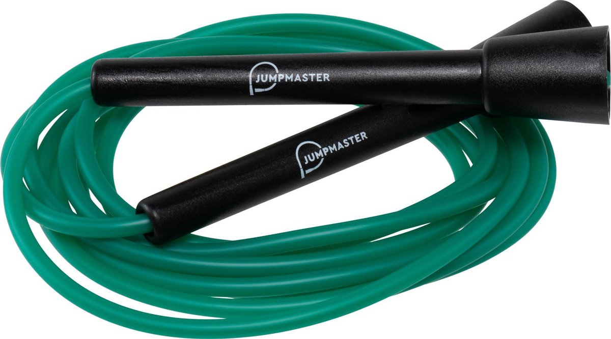 Jumpmaster Speed Rope Floyd - springtouw (black & dark green) 10ft (305cm) - ⌀5mm - 100gr - jump rope