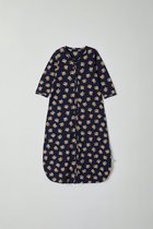 Woody slaapzak - donkerblauw met highlander koe all-over print - 212-1-SLB-Z/917 - 110cm