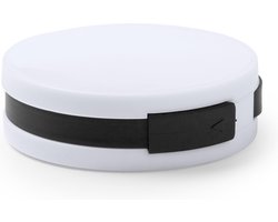 Hub USB rond - splitter - switch - 4 ports - avec câble - accessoires informatiques - blanc - noir