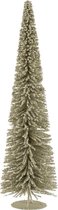 J-Line Boom Deco Plastiek Bolletjes Glitter Licht Groen Small