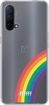 6F hoesje - geschikt voor OnePlus Nord CE 5G -  Transparant TPU Case - #LGBT - Rainbow #ffffff