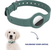 Airtag Halsband | Halsband hond | Hondenhalsband | Puppy | AirTag Hond | Halsband geschikt voor Apple AirTag groen