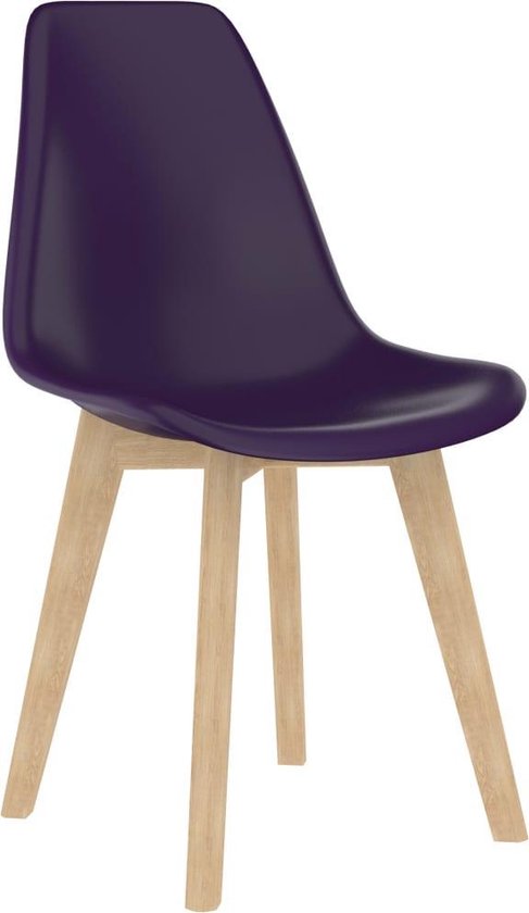 6 Chaises de salle à manger modernes en plastique - violet - sièges  baquets... | bol