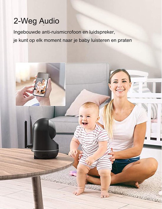 Girafit 3MP 2K Window Camera,2.4GHz&5GHz WiFi Indoor Cameras for Home Security 2 Pack with Chromax Al Color Night Vision,Person & Motion Detection