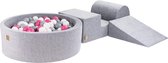 Speelset XL - Roze - inclusief 200 ballen - Licht Roze, Grijs, Wit