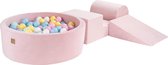 Speelset XL - Roze - inclusief 200 ballen - Baby Blauw, Wit, Pastel Roze, Pastel Geel, Mint