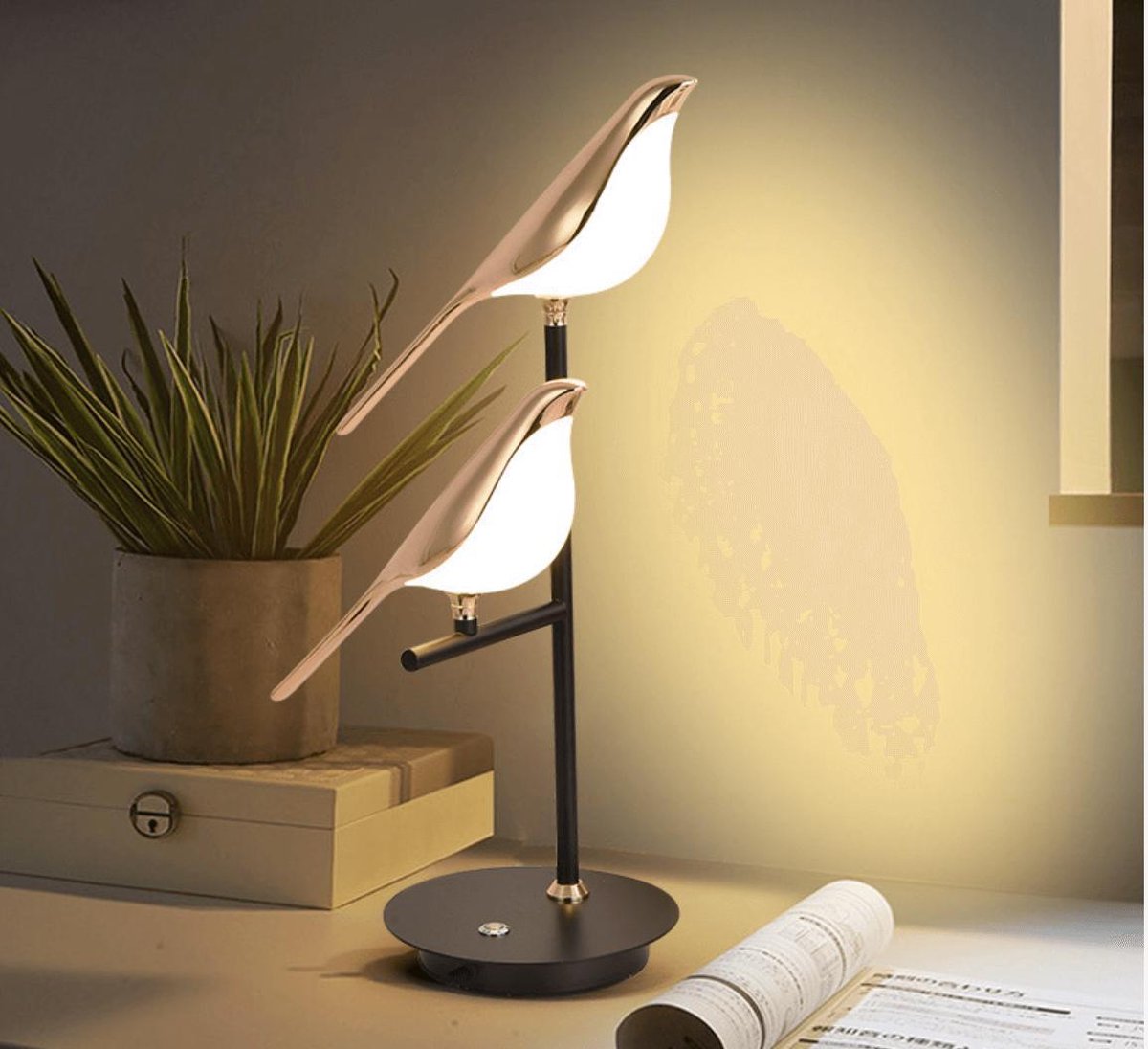 Meting erosie Berouw BIZZ Light® “Aves” Vogel lamp – Dimbaar – Designer tafellamp – Moderne  tafellamp –... | bol.com