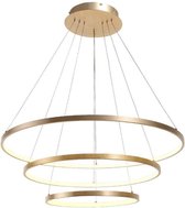 Plafondlamp Cirkels Hanglamp Industrieel Goud met LED - 20/40/60 CM Ringen - Suitta