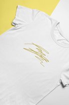 BTS Rapmon Signature T-Shirt for fans | Army Dynamite | Love Sign | Unisex Maat XL Wit