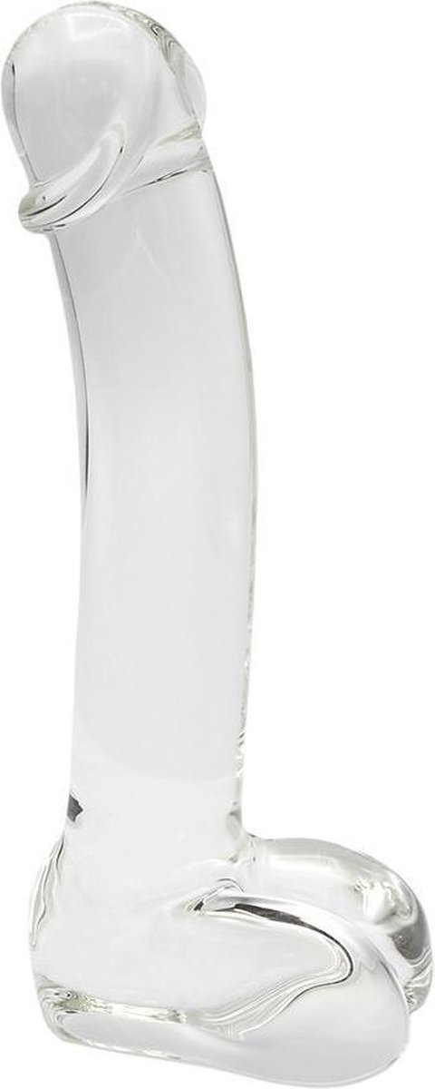 Kiotos - Gladde Glazen Dildo 17 x 3 cm - Transparant