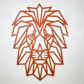 Geometrische Oranje Leeuwenkop Deluxe