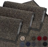 Deurmat Bruin grijs 60x90 cm | entree deurmat waterdicht wasbaar slijtvast vuilvanger | Antislip deurmat voor vuilvanger voor voordeur, gang, entree, keuken, slaapkamer