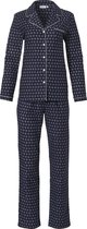 Pastunette Navy Circle doorknoop Vrouwen Pyjamaset - Dark Blue - Maat 38