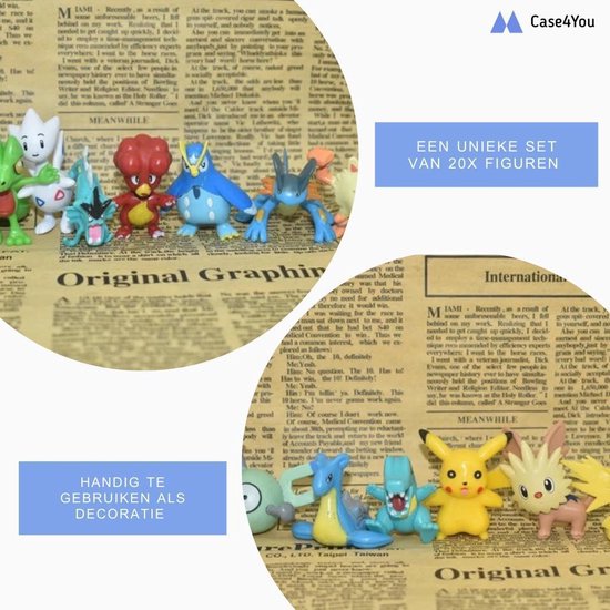 Pokemon Figuren - 25x diversen - Speelgoed - Pikachu - Set - Takara Tomy - Charizard - Pokébal - Bal - Knuffel - Kaarten - Squishy - Figuur - Merkloos