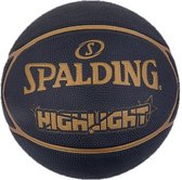 Spalding Basketball Highlight Black-Gold (Size 7)