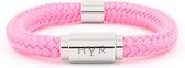 HYR Bracelets - Pink Special Silver - Armband - Touw - 22cm