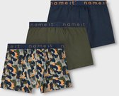 NAME IT NKMBOXER 3P FOREST NIGHT AOP Jongens Onderbroek - Maat 122-128