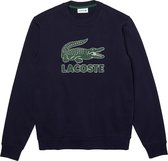 Lacoste Logoprint Fleece Trui - Mannen - Navy